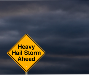 Hailstorm Ahead Sign