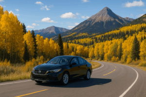 Car Driving Colorado Fall Road