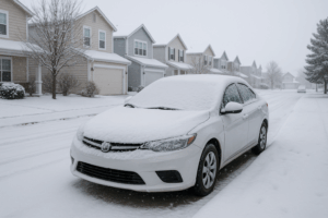 Car In Snow | Freezing Outside Dec 2025 Blog Visual