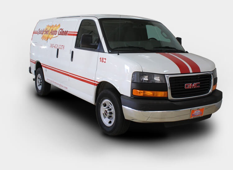 Our Auto Glass Service Area Quick-Set Auto Glass mobile service van